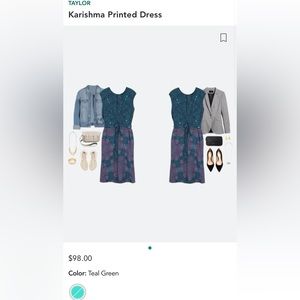 Taylor Karishma Dress Fit Flare Tie Belt